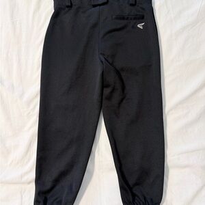 Easton Youth Pro Pull-Up Elastic Cuff Baseball Pants Black Size YL